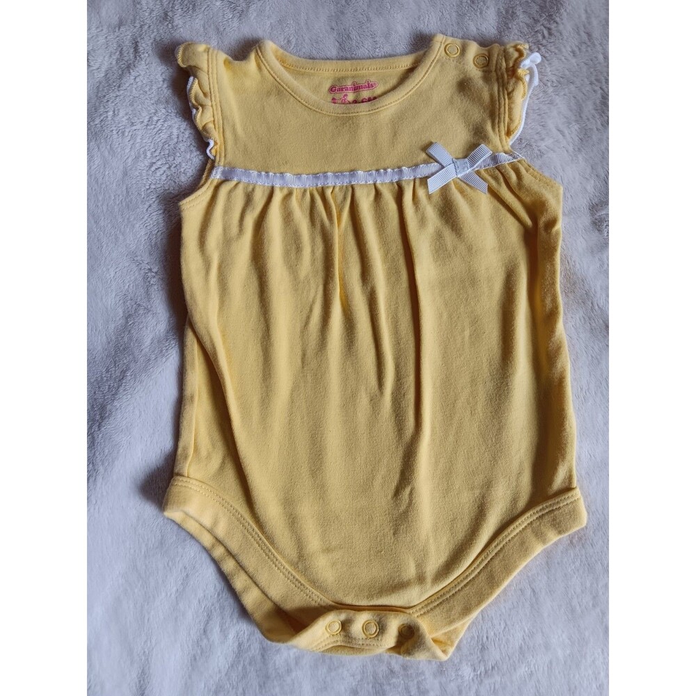 romper 3 To 6 month Garanimals sleeveless Yellow short infant Baby Girls